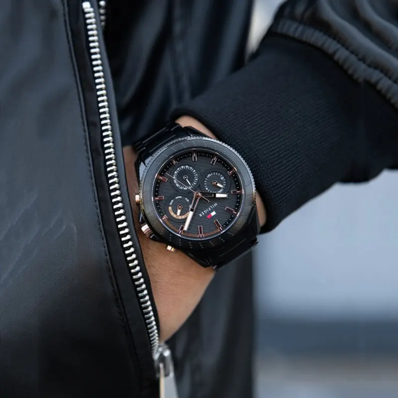 Tommy Hilfiger Aiden Chronograph Black Dial Men's Watch | 1791858
